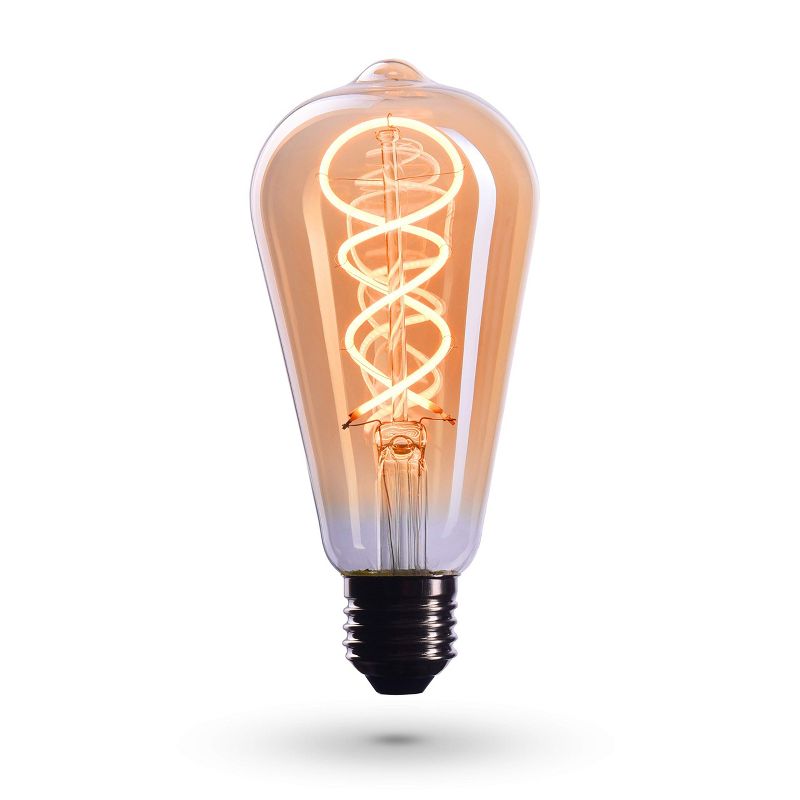 CROWN LED 110V-130V, 40 Watt, EL17 Edison Light Bulb E26 Base Dimmable Incandescent Bulbs, 3 Pack, 1 of 3