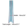 INSPIRE CHIC Women Pleated Pure Chiffon Long Solid Color Semi Sheer Stretchy Neck Scarves 1Pc - 3 of 4