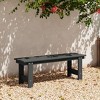 WestinTrends Ashore Outdoor HDPE 48" Modern Backless Patio Bench - 2 of 4
