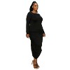 L I V D Women's Sylvia Side Ruched Midi Dress - image 2 of 3