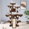 Allewie 68 Inches Cat Tree/Cat Tree House and Towers for Large Cat/Cat Climbing Tree with Cat Condo/Cat Tree Scratching Post/Multi-Level Large Cat Tree - 2 of 4
