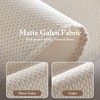 Dsvimoy Curtain Panel Galen Matte Fabric Cordless Roman Shade for Contemporary Interiors, Off-White, 5.62"*9.25"*8.07" - 3 of 4