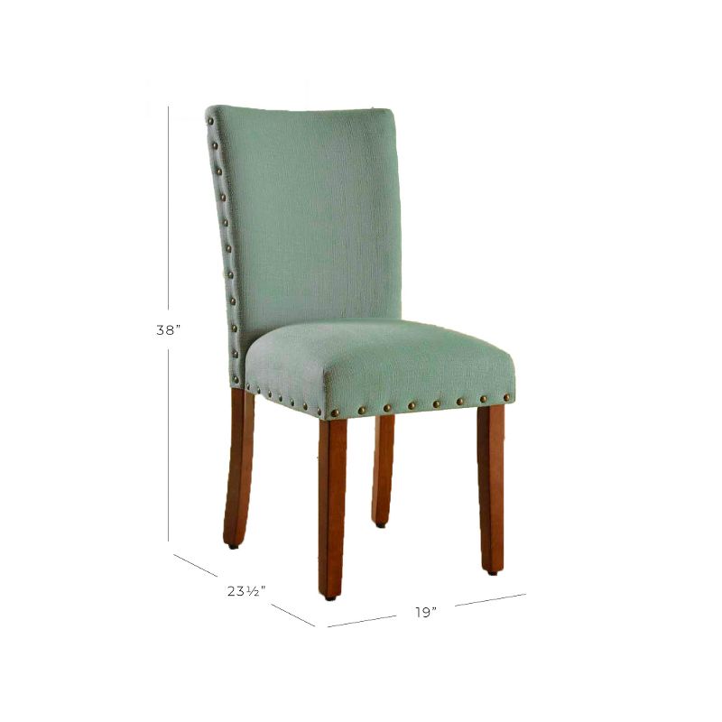 Set of 2 Classic Parsons Chair with Nailhead Trim - Homepop, 3 of 16