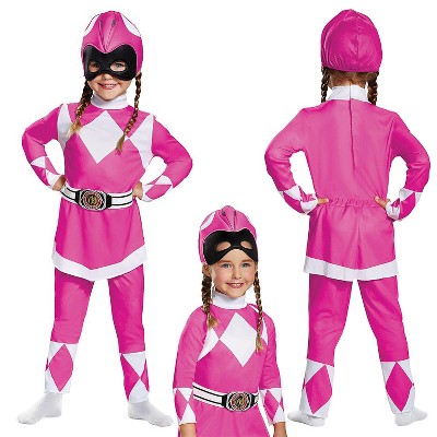 Toddler Girls' Classic Mighty Morphin Pink Ranger Jumpsuit : Target