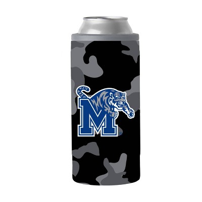 NCAA Memphis Tigers 12oz Black Camo Slim Can Cooler