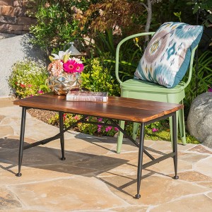 Maggift Patio End Tables, Stylish End Tables for Indoor and Outdoor Use, for Gardens, Backyard, Special Design, Multicolored, 35.5"*19.6"*18" - 1 of 4