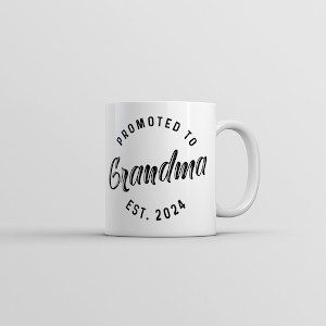 Crazy Dog T-Shirts Promoted To Grandma 2024 Mug Funny Family Baby Announcement Coffee Cup-11oz - 1 of 4