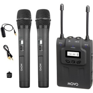 Movo WMIC80 UHF Wireless Handheld Microphone System with 2 Handheld Mics - 1 of 4