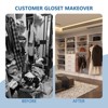 Organizer System with Towers and Hanging, Wood Closet Tower Storage for Walk In Closets, Wall Mounted Wardrobe Organizer Kit System, Bedroom - 2 of 4