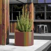 Wooakway Outdoor/Indoor/Decor/Garden Large Tall Metal Planter Pots Planter Boxes Cachepots Nursery Pots - 4 of 4
