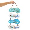 2 Pack Decorative Beach Signs for Home Decor, Eat, Sleep, Beach, Repeat Flip-Flop Ornament for Kitchen, Patio (10 x 23 In) - image 3 of 4