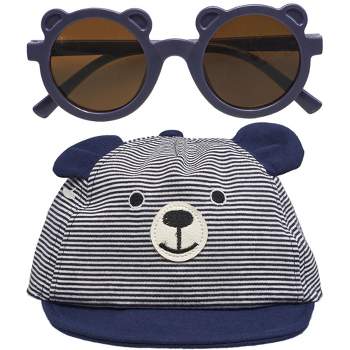 Wander & Dream Infant Bear Hat & Sunglasses Set for Boys & Girls (Infants)