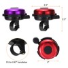 Unique Bargains Aluminum Loud Clear Sound Classic Scooters Bicycle Bells 2 Pcs 2.3" - 2 of 4