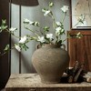 LuxenHome Rustic Brown Terracotta Cauldron 14.6-Inch Tall Vase - 3 of 4