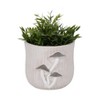 Handcrafted Cement Planter with Textured Tree Trunk Design and Mushroom Accents - Decorative Pot for Indoor and Outdoor Spaces - 2 of 4