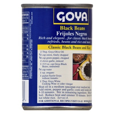 Goya Black Beans - 15.5oz