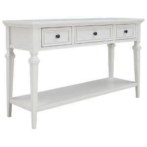 NicBex 2-Layer Console Table with 2 Storage Drawers 58"Long Sofa Table behind Couch Suitable for Entryway,Hallway,Living Room - 1 of 4