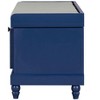 Sapphtopaz 44.1" Storage Bench Ottoman with Storage, Shoe Bench with Cushion and Three Drawers, Ottoman Bench for Entryway, Bedroom and Hallways - 3 of 4