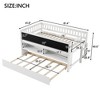 NicBex Twin Size Low Loft Bed with Shelves,Loft Bed Frame with Ladder,Bed Frame for Kids,Box Spring Not Required - 3 of 4