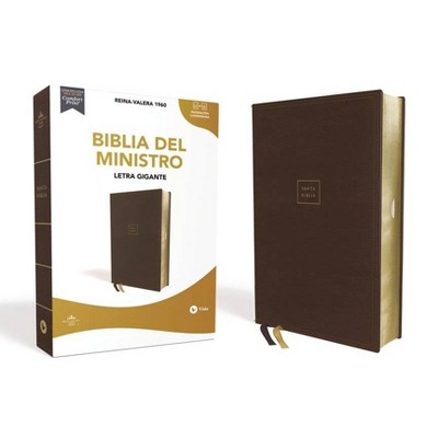 Reina Valera 1960 Santa Biblia del Ministro, Letra Gigante, Leathersoft, Café, Interior a DOS Colores - Large Print (Leather Bound)