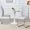 PAGED Simple Dining Chairs,PU Armless Chairs with Metal Legs for Home,Kitchen,Living Room,Restaurant - 2 of 4