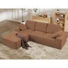 EMPIRE DIGLABS L-Shaped Cloud Sectional Sofa with Deep Seat,No Assembly Required,Modular Couches Sleeper for Living Room,Bedroom,Apartment,BROWN - 3 of 4