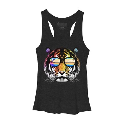 Women's Design By Humans Summer Tiger By clingcling Racerback Tank Top