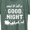 Women's - Instant Message - And To All A Good Night Christmas Short Sleeve Graphic T-Shirt - 2 of 4
