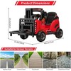 12V Ride on Forklift Car, Electric Vehicle Construction Truck, 2-Speed, Remote Control, Liftable Fork & Pallet, USB, Safety Belt - 3 of 4