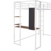 NicBex Twin Size Bunk Bed with Desk Metal Frame Bed Frame with 2 Shelves, Full Length Guardrails and 2 Ladders, No Box Spring Required - 4 of 4