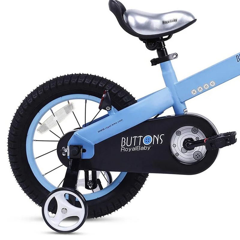 RoyalBaby Buttons Kids Bike Bicycle with Kickstand, 2 Brake Styles, Reflectors, for Boys and Girls Ages 5 to 9, 5 of 7