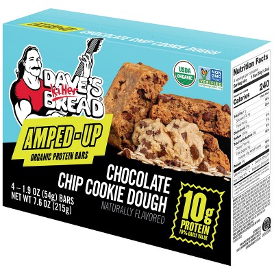 Dave's Killer Bread Amped-Up Protein Chocolate Chip Cookie Dough - 7.6oz