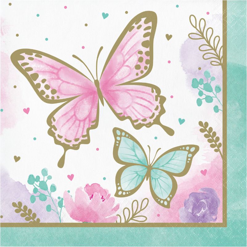 Golden Butterfly Party Supplies and Decoration Kit, 4 of 13
