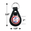 Shelby Mustang Patriotic Logo Black Leather Keychain - 2 of 4