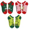 Dr. Seuss GRINCH Boys' Socks Cindy Lou Who Max Grinch Kids Character Low Cut Ankle No Show Socks 6 Pairs Multicoloured - 3 of 4