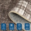 Washable Plaid Rug - Non-Slip Checkered Low Pile Carpet for Living Room, Bedroom - 2 of 4