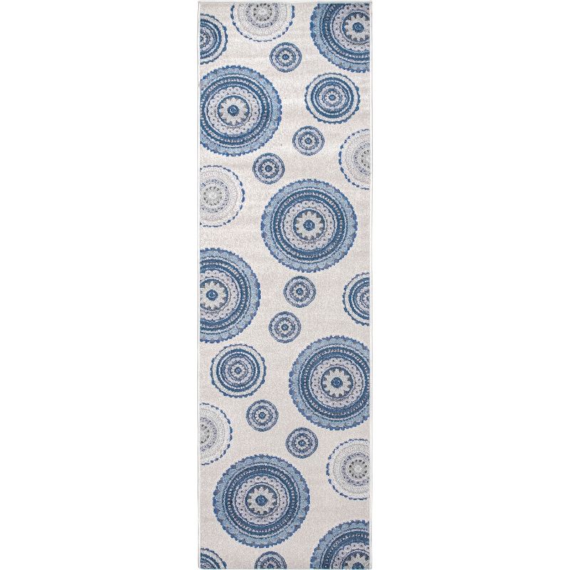 nuLOOM Andi Textured Geometric Indoor and Outdoor Patio Area Rug, 1 of 11