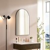 Dexmalle Wall Mounted Mirror with Black Metal Arch Frame - 3 of 4