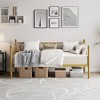 Twin Daybed with Trundle, Metal Trundle Bed, Sofa Bed Frame, Heavy Duty Metal Slats, for Living Room, Bedroom, Guest Room, Space Saving - 2 of 4