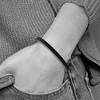 Black Bow Jewelry 6mm Stainless Steel & Black Rubber Square Cord Chain Bracelet, 8.5 In - 3 of 4