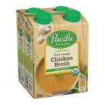 Pacific Foods Gluten Free Organic Low Sodium Free Range Chicken Broth - 32 fl oz/4ct