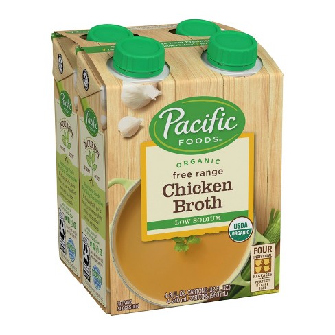 Pacific Foods Gluten Free Organic Low Sodium Free Range Chicken Broth - 32 fl oz/4ct - image 1 of 4