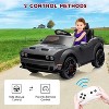 Black 12V Electric Ride On Car For Kids Dual Drive Adjustable Speed Bluetooth Led Headlights Parental Remote Control With 4 Point 5 Ah Battery Safe D - 3 of 4
