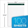 TOPS Double Docket Ruled Pads, Narrow Rule, 100 White 8.5 x 11.75 Sheets, 4/Pack - 3 of 4