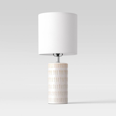 Large Assembled Ceramic Table Lamp, White Resin Table Lamp Target