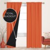 Deconovo ModernLuxury 100% Full BlackOut SatinRodCurtains For LivingRoom or BedRoom 2Panels - 4 of 4