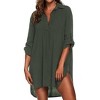 Ekouaer Beach Cover Ups for Women Bikini Swimsuit Coverup Beach Dress Shirt - 4 of 4