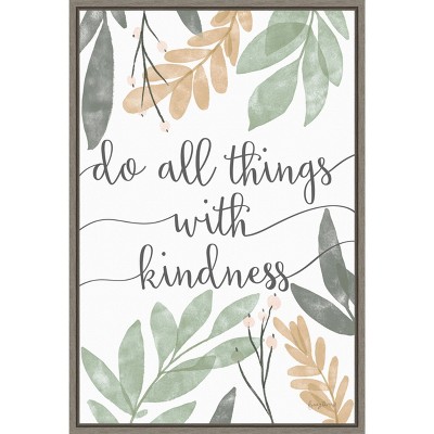 Amanti Art Sage Sayings IV by Becky Thorns Canvas Wall Art Print Framed 23 x 33-in.