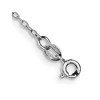 Black Bow Jewelry Black Onyx in Rhodium-Plated Sterling Silver, Beaded Anklet, 9 Inch - 2 of 4