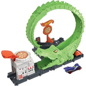 Hot Wheels City Gator Pizza Shop - 1 of 4